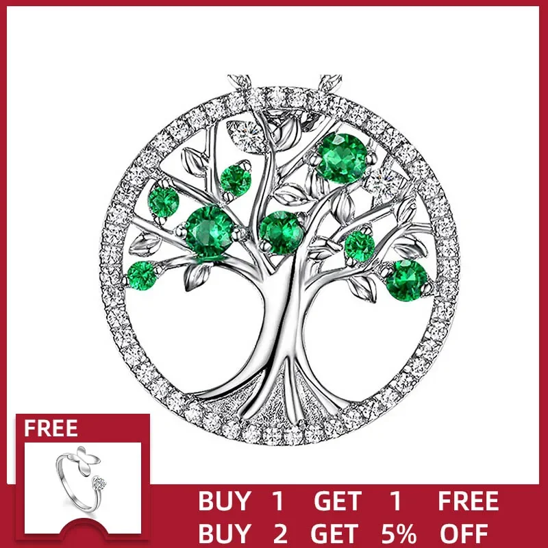 Женское ожерелье из серебра 925 пробы с зеленым деревом жизни
Женское ожерелье из серебра 925 пробы с зеленым деревом жизни