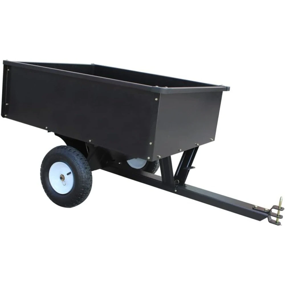 Heavy Duty Tow Trailer 10-Cubic Feet and 400-Pound Capacity Trailers With Removable Tailgate for Riding Lawn Mower Tractor Home
Heavy Duty Tow Trailer 10-Cubic Feet and 400-Pound Capacity Trailers With Removable Tailgate for Riding Lawn Mower Tractor Home