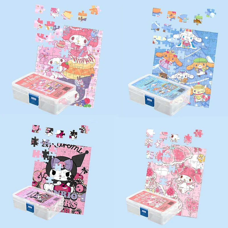 

Kawaii Cartoon Sanrioed My Melody Kuromi Cinnamoroll Puzzles Anime Plane Puzzle Children Jigsaw Puzzle Education Toys Kids Gift