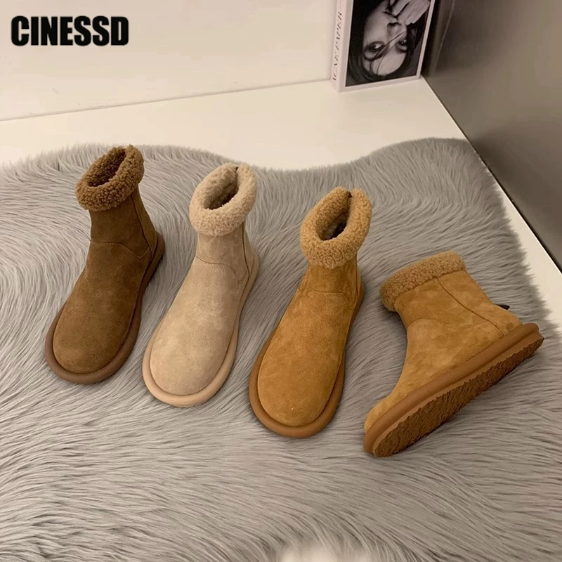 Flock Snow Boots Women's Flats Female Ankle Boot Short Plush Furry Winter Warm Ladies 2023 New Casual Solid Shoes Vintage Wool
Flock Snow Boots Women's Flats Female Ankle Boot Short Plush Furry Winter Warm Ladies 2023 New Casual Solid Shoes Vintage Wool