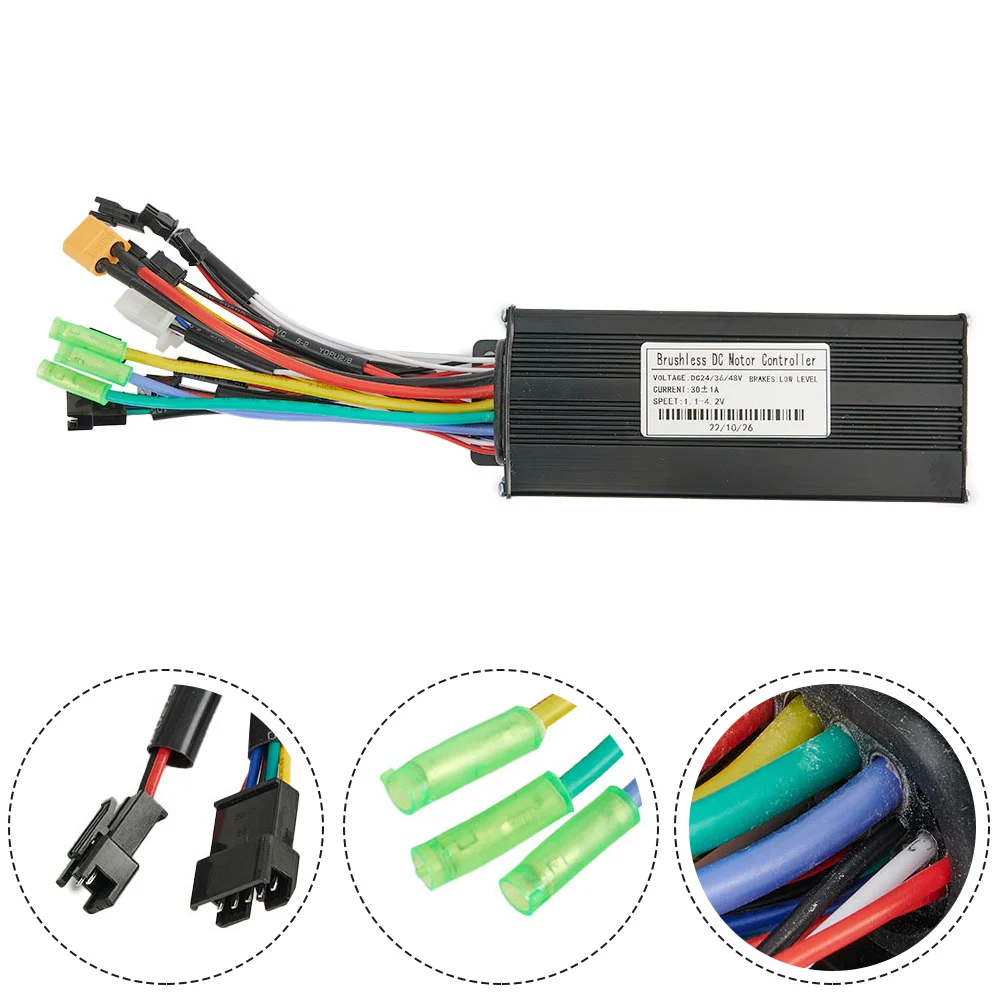 

Ebike Controller JN 24/36/48V E-bike Sine Wave 30A 750/1000W SM Three Mode Brushless Controller Electric Bicycle Accessories