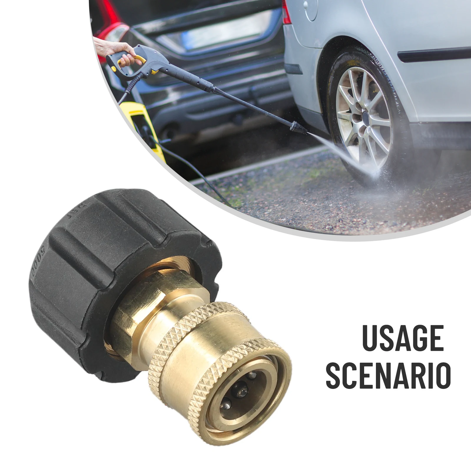 Adapter Quick Connector 000 PSI Spray Accessories Cleaning Female Head M22 15 Male To 1/4\" Pressure Washer Yard
Adapter Quick Connector 000 PSI Spray Accessories Cleaning Female Head M22 15 Male To 1/4\" Pressure Washer Yard