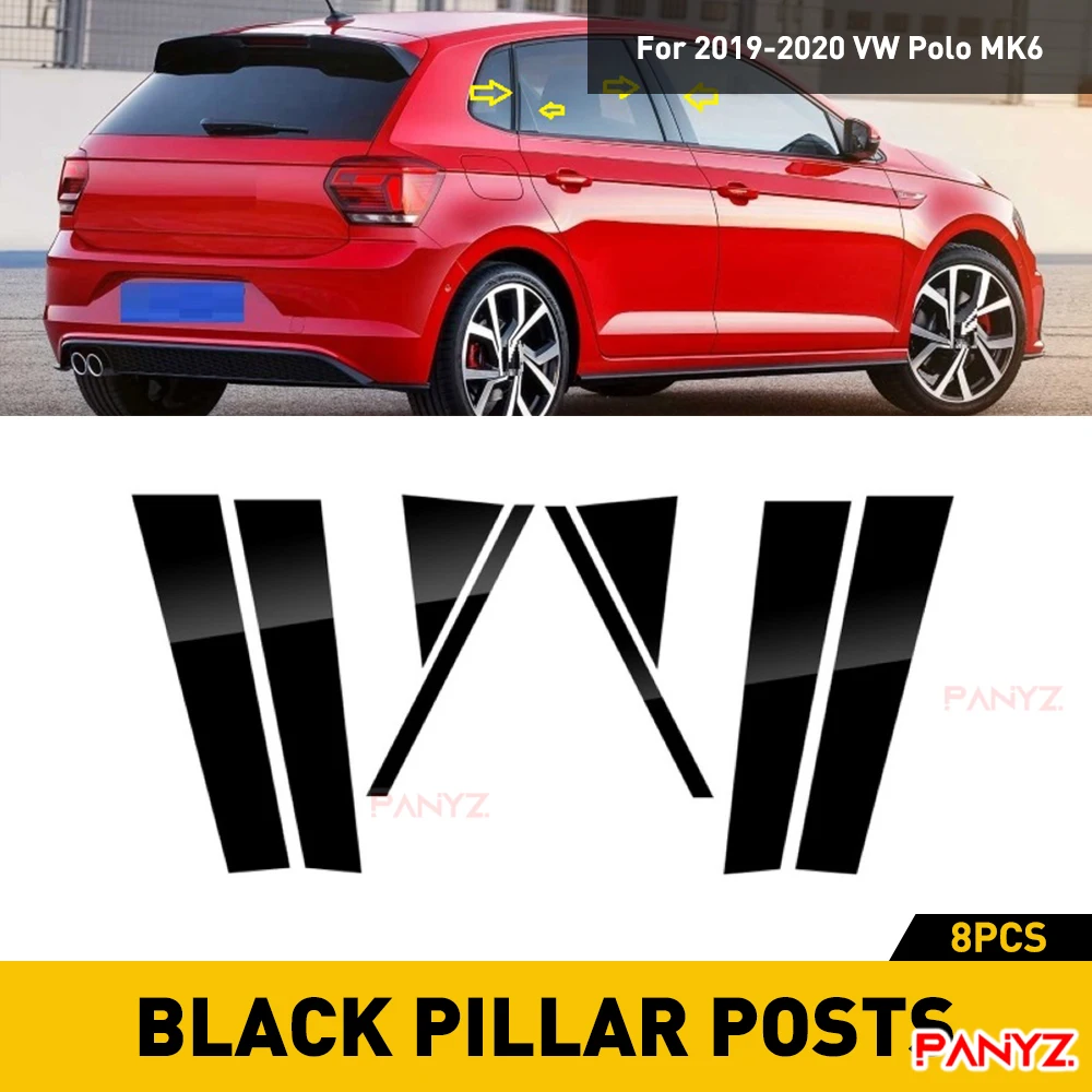 8 шт., черная накладка на столб для окон VW Polo MK6 2019 2020, аксессуары, пленка на окно с зеркальным эффектом, автомобильные наклейки на колонку в
8 шт., черная накладка на столб для окон VW Polo MK6 2019 2020, аксессуары, пленка на окно с зеркальным эффектом, автомобильные наклейки на колонку в