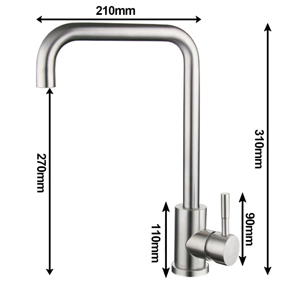 Kitchen Faucet 304 Stainless Steel Kitchen Faucet Sink Freely-rotating Cold And Hot Dual Control Regulation Home Improvement
Kitchen Faucet 304 Stainless Steel Kitchen Faucet Sink Freely-rotating Cold And Hot Dual Control Regulation Home Improvement
