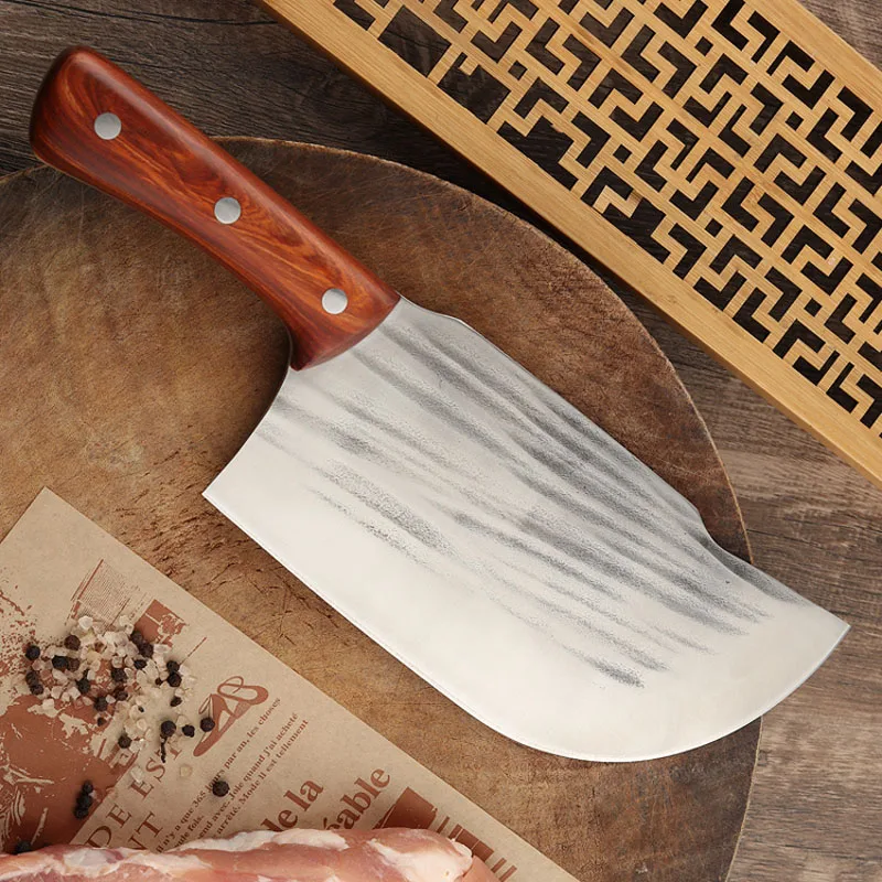 Handmade Forged Cleaver High-carbon Bone Chopper Traditional Butcher Slicing Knife Stainless Steel Butcher Knife Forged Cleaver
Handmade Forged Cleaver High-carbon Bone Chopper Traditional Butcher Slicing Knife Stainless Steel Butcher Knife Forged Cleaver