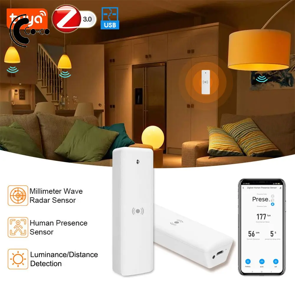 Graffiti Intelligent Linkage Zigbee 3.0 Smart Home Human Presence Sensor Remote Alarm Usb 5v Light Sensor Portable 0-9m
Graffiti Intelligent Linkage Zigbee 3.0 Smart Home Human Presence Sensor Remote Alarm Usb 5v Light Sensor Portable 0-9m