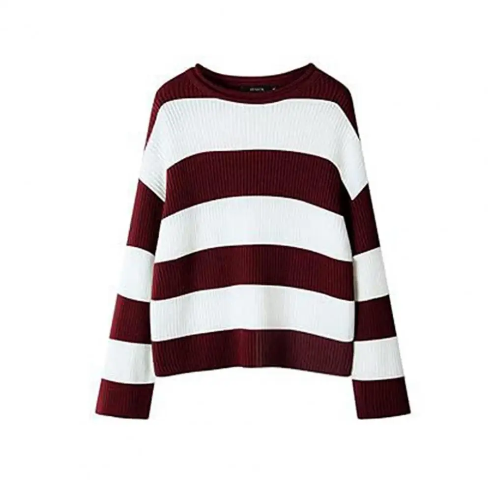 Women Autumn Sweater Cozy Colorblock Knitted Women's Sweater for Fall Winter Thick Warm Pullover with Round Neck Long Sleeves
Women Autumn Sweater Cozy Colorblock Knitted Women's Sweater for Fall Winter Thick Warm Pullover with Round Neck Long Sleeves
