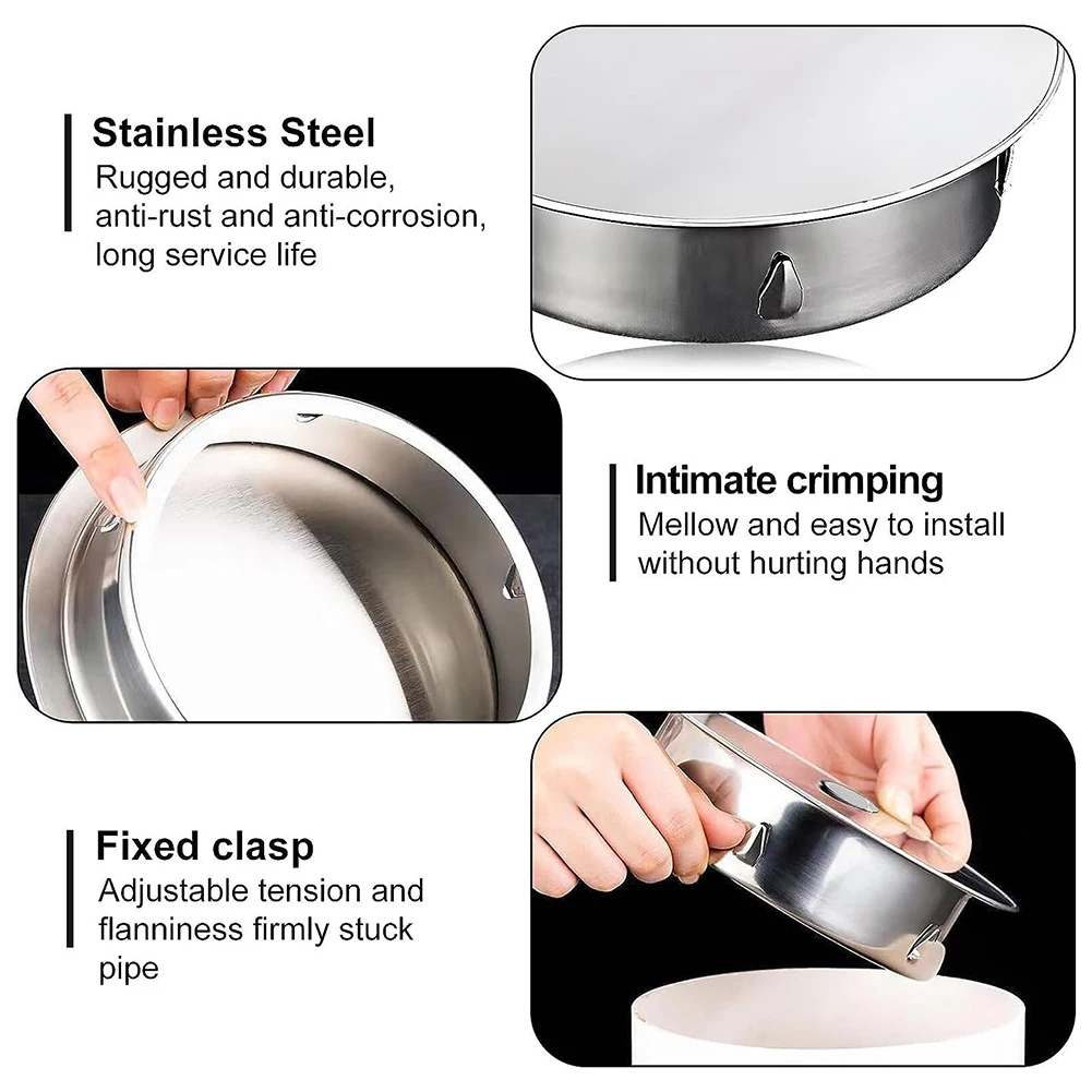 1 Pcs Stainles Steel Chimney Cap Exterior Wall Air Outlet Roof Pipe Exhaust Hood For Ventilation Duct Outlet Roof Chimney Cap
1 Pcs Stainles Steel Chimney Cap Exterior Wall Air Outlet Roof Pipe Exhaust Hood For Ventilation Duct Outlet Roof Chimney Cap