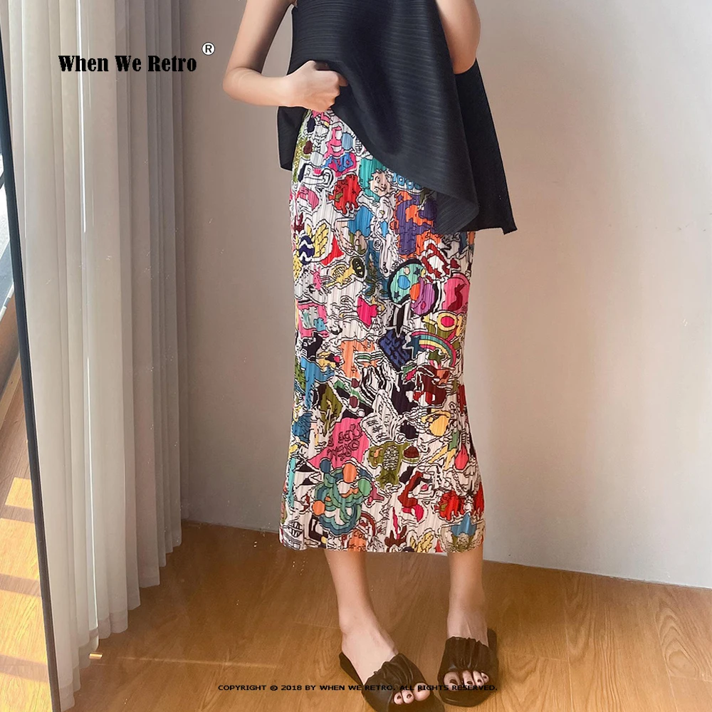 New Issey Miyake Graffiti Cartoon Print Pleated Skirts Y2K Streetwear Colorful Elastic Casual Womens Clothing Long Skirts RS461
New Issey Miyake Graffiti Cartoon Print Pleated Skirts Y2K Streetwear Colorful Elastic Casual Womens Clothing Long Skirts RS461