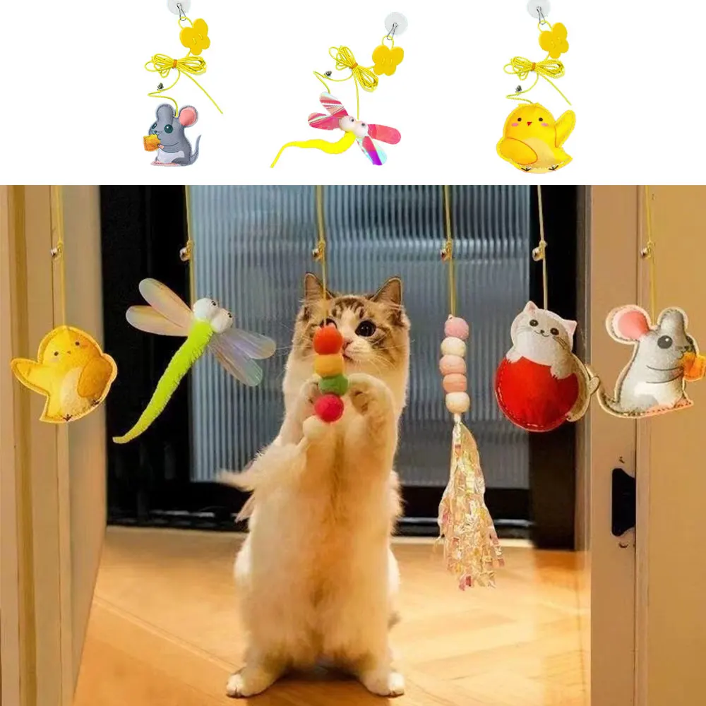 Swing Cat Toy Sticky Disc Elastic Hanging Door Teasing kitten Rope Long Rope Teasing Interactive Cats Toy Cat Accessories
Swing Cat Toy Sticky Disc Elastic Hanging Door Teasing kitten Rope Long Rope Teasing Interactive Cats Toy Cat Accessories