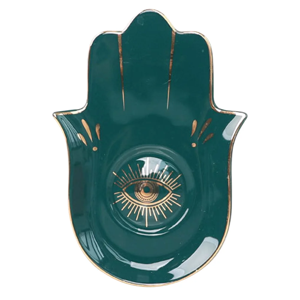 Evil Eye Bracelet Organizer Box Dish Holder Soap Plate Eye Of The Storage Tray Ceramic Hand Display Tray For Key
Evil Eye Bracelet Organizer Box Dish Holder Soap Plate Eye Of The Storage Tray Ceramic Hand Display Tray For Key