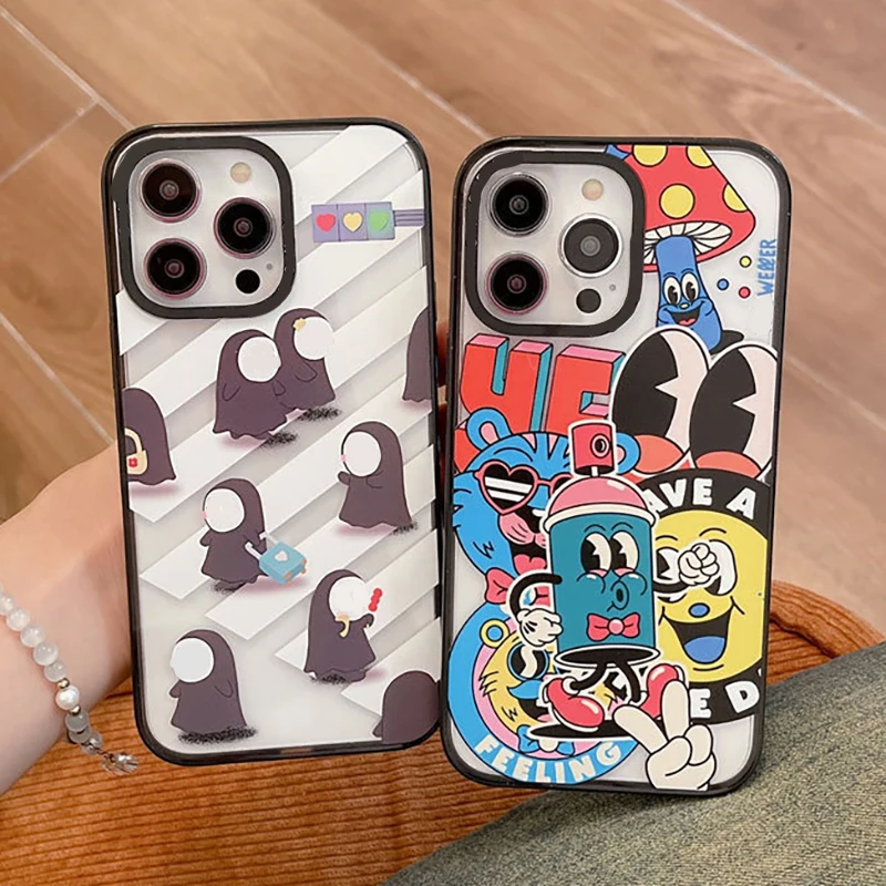 Upgrade Acrylic Border Ghost Graffiti Phone Case Cover for IPhone 11 12 13 14 15 Pro Max Case for IPhone 15 Pro Max
Upgrade Acrylic Border Ghost Graffiti Phone Case Cover for IPhone 11 12 13 14 15 Pro Max Case for IPhone 15 Pro Max