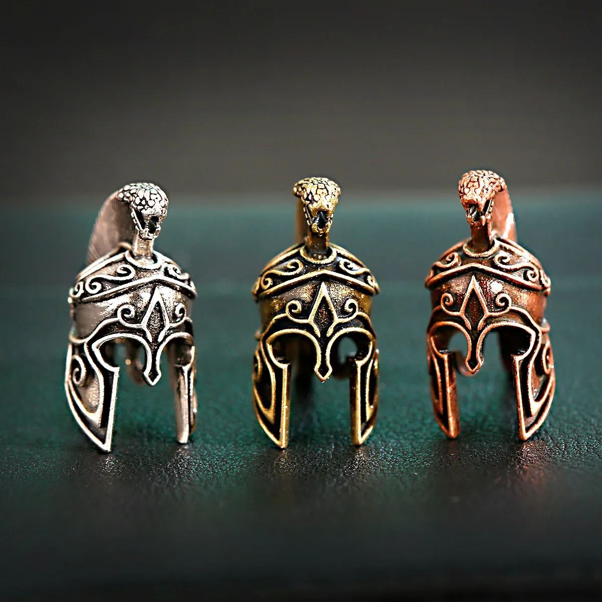 

Vintage Trend Accessories Ancient Warrior Helm DIY Copper Fittings Can Be Used For Decoration Man Gift