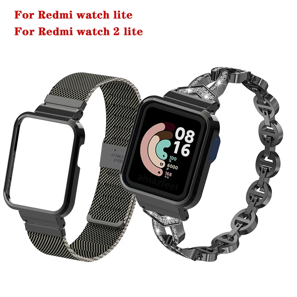 Diamond watchband Metal Case protector For Redmi watch 2 Lite smartwatch Bracelet For Xiaomi mi watch lite cover bumper frame
Diamond watchband Metal Case protector For Redmi watch 2 Lite smartwatch Bracelet For Xiaomi mi watch lite cover bumper frame