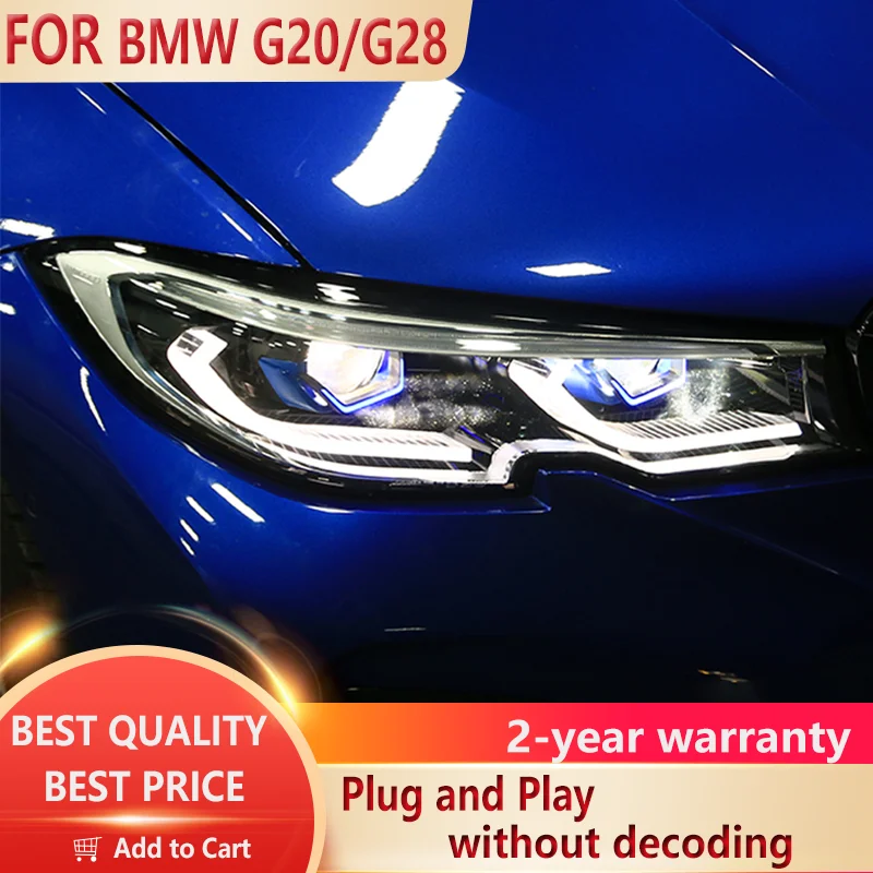 

Car Styling Head Lamp for BMW 3 Series G20 G28 Headlig 2020-2022 LED Headlight Projector Lens DRL Animation Automotive Accessori