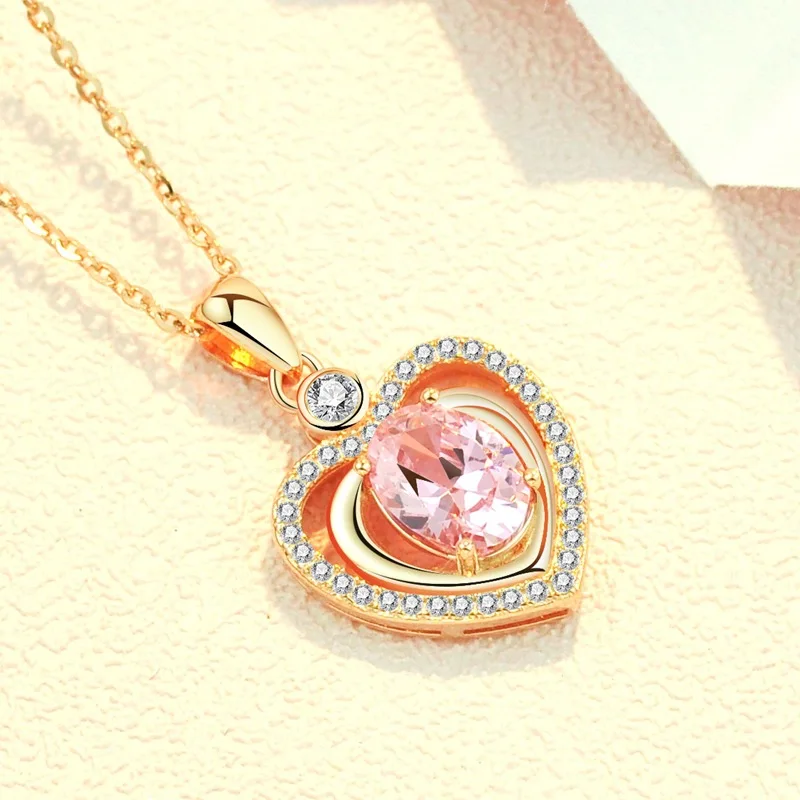 Necklace Women's 925 Rose Gold Plated Lovely Pink Zirconium Pendant Elegant Fashion Net Red Color Silver Necklace 2022 New
Necklace Women's 925 Rose Gold Plated Lovely Pink Zirconium Pendant Elegant Fashion Net Red Color Silver Necklace 2022 New