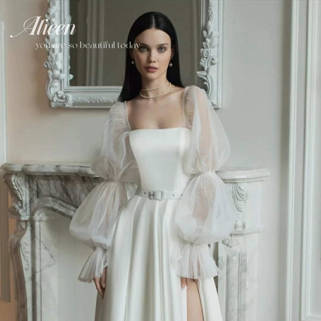 Aileen Vintage Long Puff Sleeves Strapless A Line Wedding Dresses Sweep Train Bridal Gown Vestido De Casamento
Aileen Vintage Long Puff Sleeves Strapless A Line Wedding Dresses Sweep Train Bridal Gown Vestido De Casamento