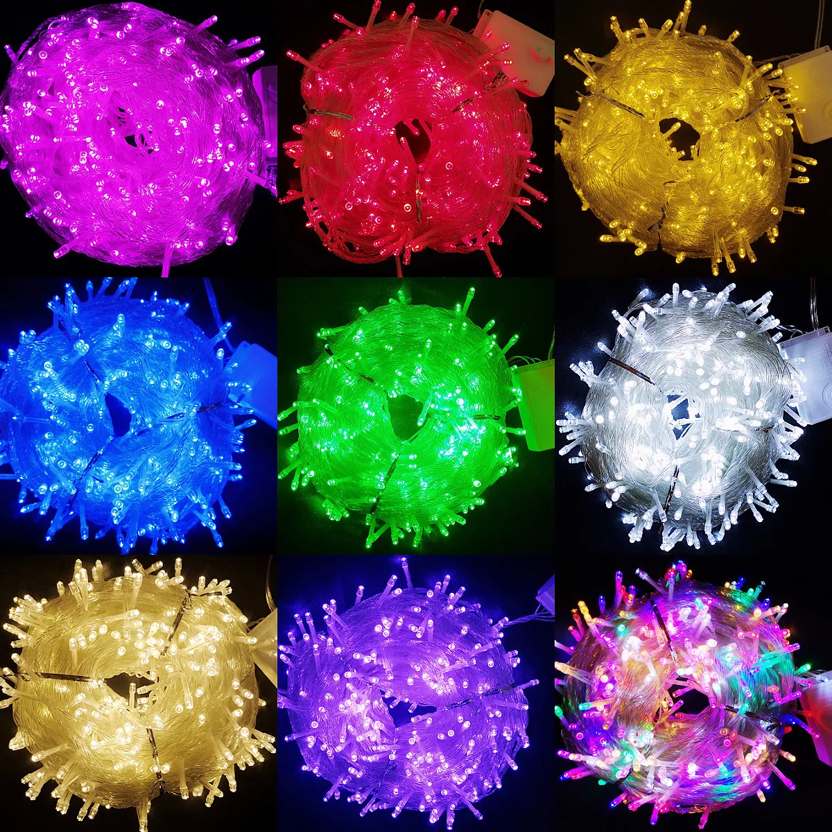 

100m 1000led Christmas light string LED colorful lights flashing light string lights full of stars outdoor decoration