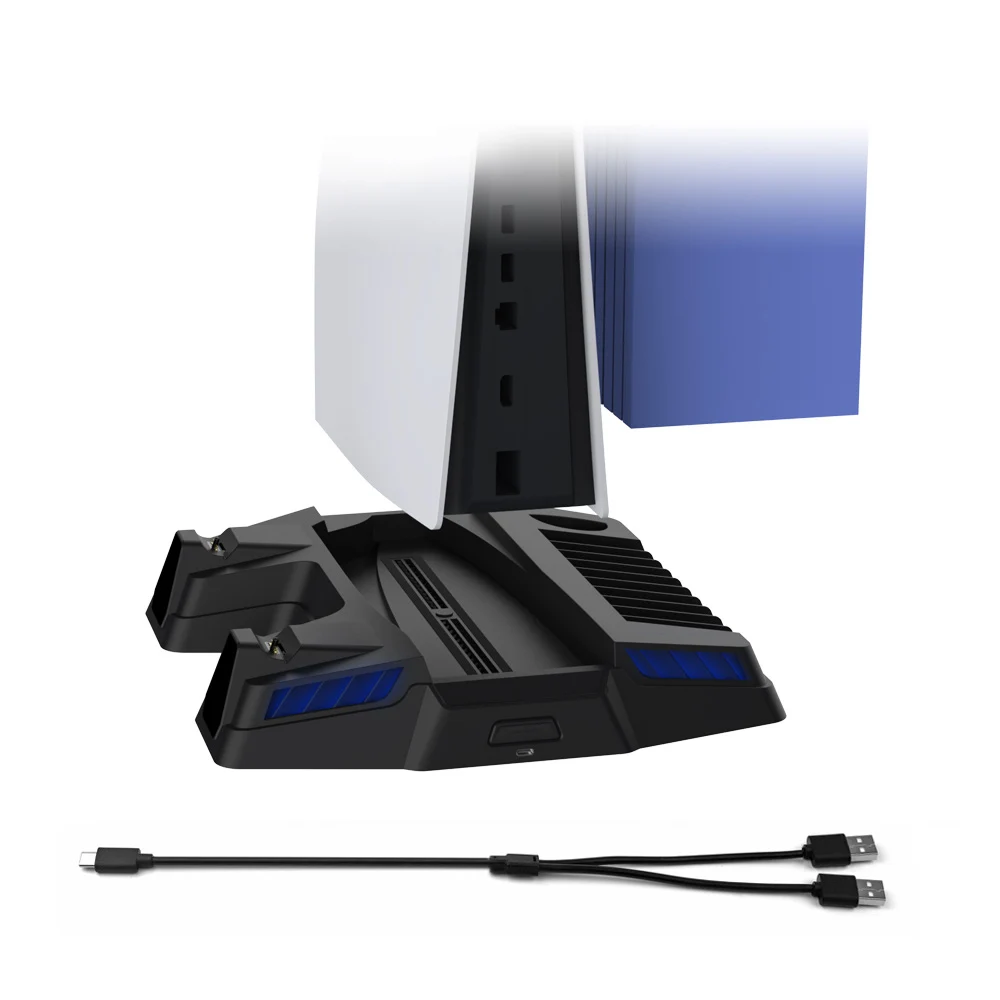 Vertical Stand For PlayStation 5 New Version PS5 Cooling Station with Two Dual Fast Charging USB
Vertical Stand For PlayStation 5 New Version PS5 Cooling Station with Two Dual Fast Charging USB