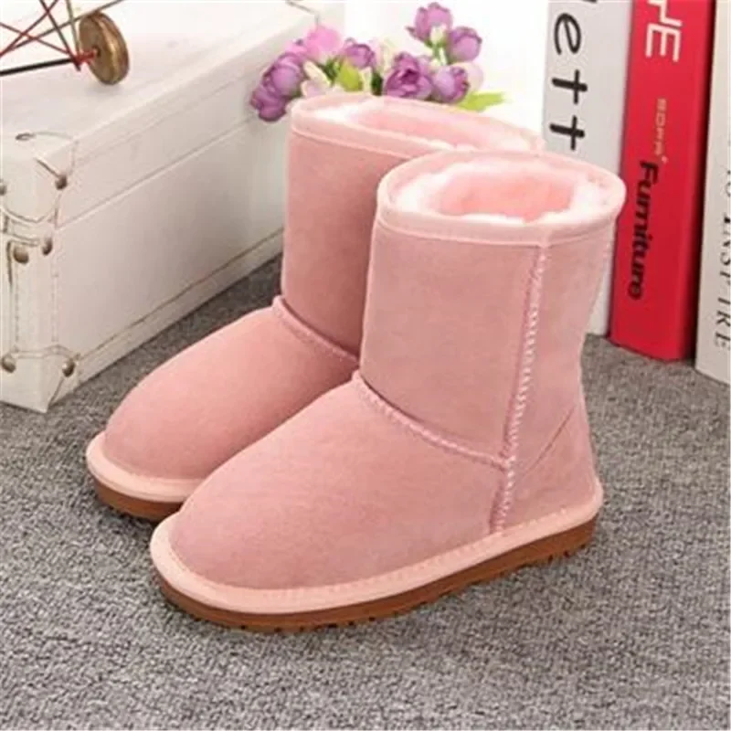 

baby ankle boots kids girl toddler snow boots luxury shoe snowboots boy low short leather fur winter boot children shoe bot 2023