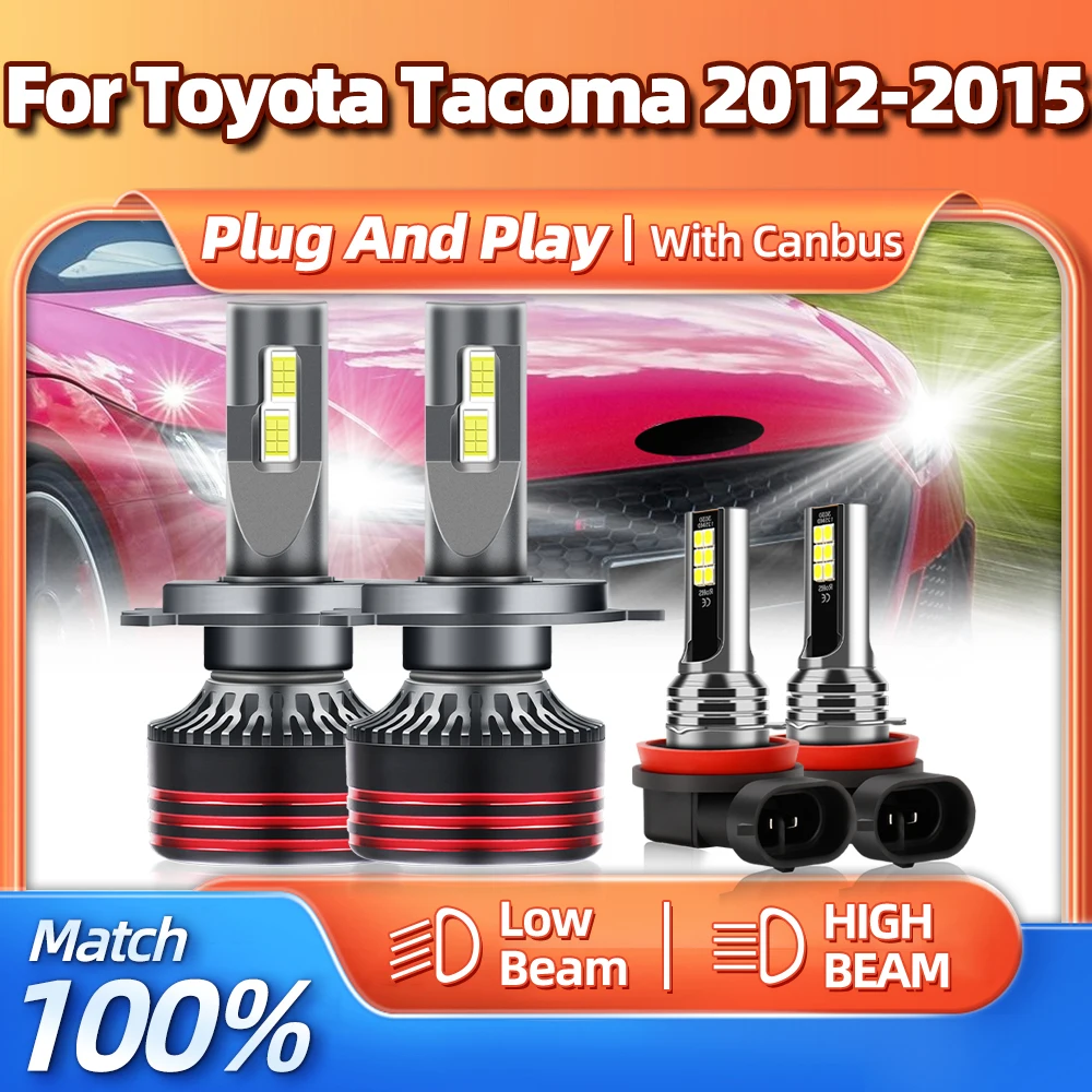 

Canbus LED Car Headlight Bulbs 240W 40000LM Auto Headlamps 12V 6000K Turbo Auto Fog Lamps For Toyota Tacoma 2012 2013 2014 2015
