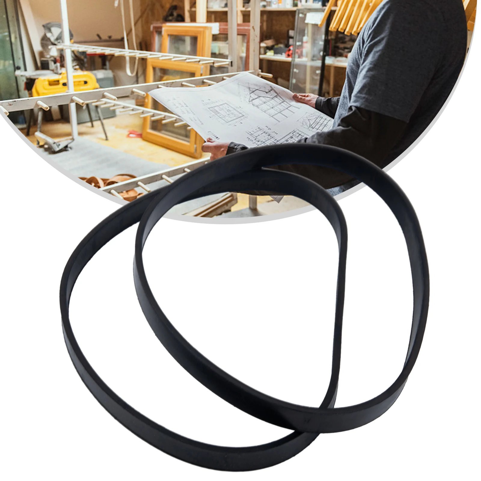 2pcs 8-14Inch Band Saw Rubber Band Black Rubber Ring For Band Saw Whee LPower Tool Accessories Woodworking Tool
2pcs 8-14Inch Band Saw Rubber Band Black Rubber Ring For Band Saw Whee LPower Tool Accessories Woodworking Tool