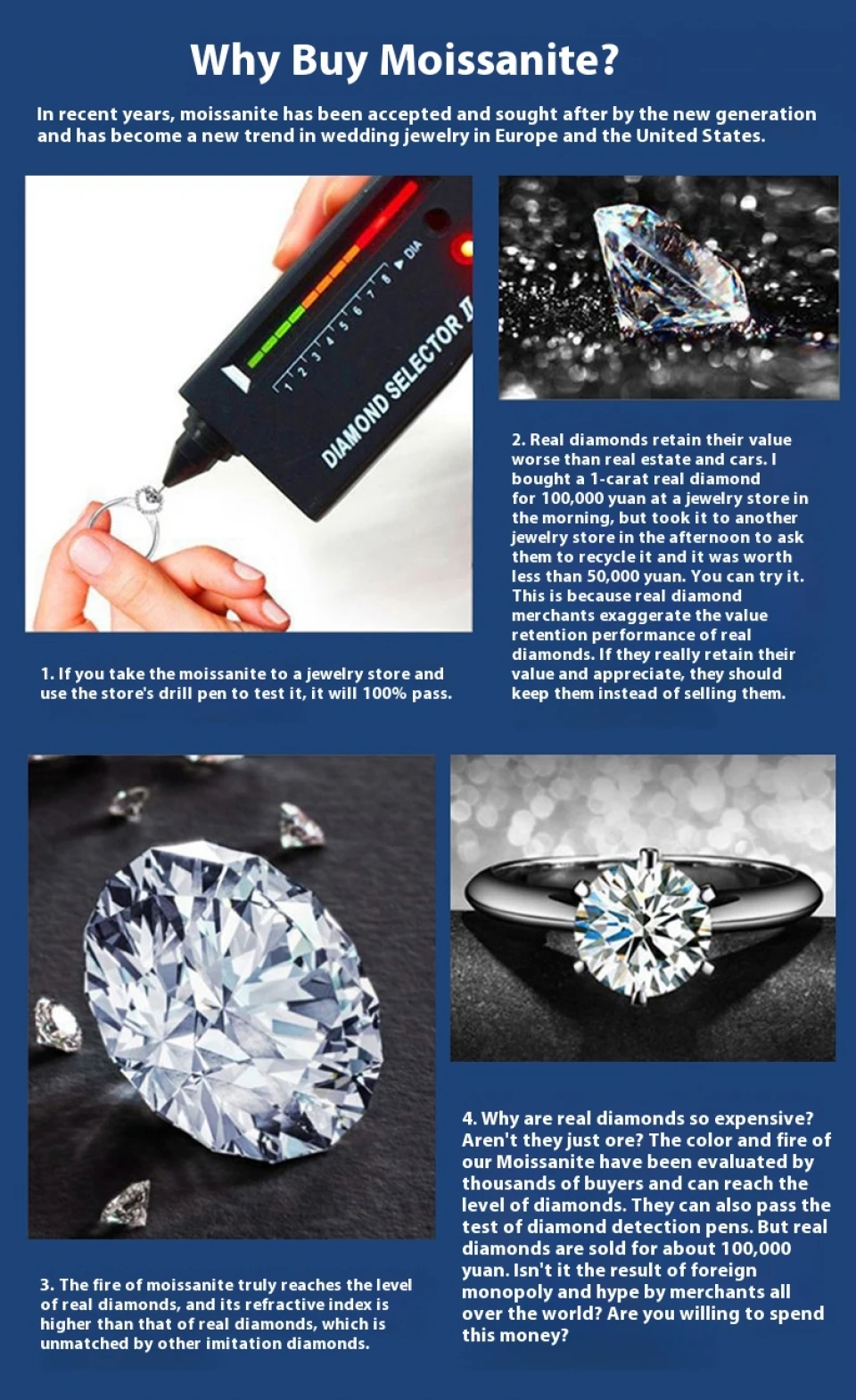 Moissanite Pendant on Luxury High Grade 1 Carat Rotating Bow Necklace Sterling Silver Wedding Engagement Jewelry 15 Mallzona S64cd446441d8406388c958871a6c7916G Moissanite Pendant on Luxury High Grade 1 Carat Rotating Bow Necklace Sterling Silver Wedding Engagement Jewelry Mallzona