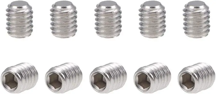Keszoox 50Pcs M3x4mm Internal Hex Socket Set Grub Screws Flat Point 304 Stainless Steel Screw
Keszoox 50Pcs M3x4mm Internal Hex Socket Set Grub Screws Flat Point 304 Stainless Steel Screw