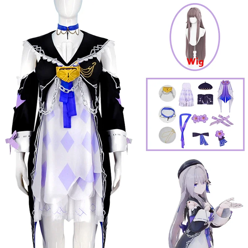 

Игровой костюм Honkai: Star Rail Herta, элегантное милое платье, костюм для косплея, женский костюм для ролевых игр на Хэллоуин