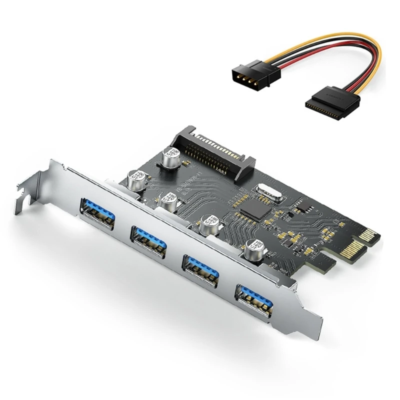 

Профессиональный 4-портовый PCI-E к USB 3,0 HUB PCI-Express адаптер расширения карты 5 Гбит/с скорость для настольного компьютера PCI-Express USB Прямая поставка