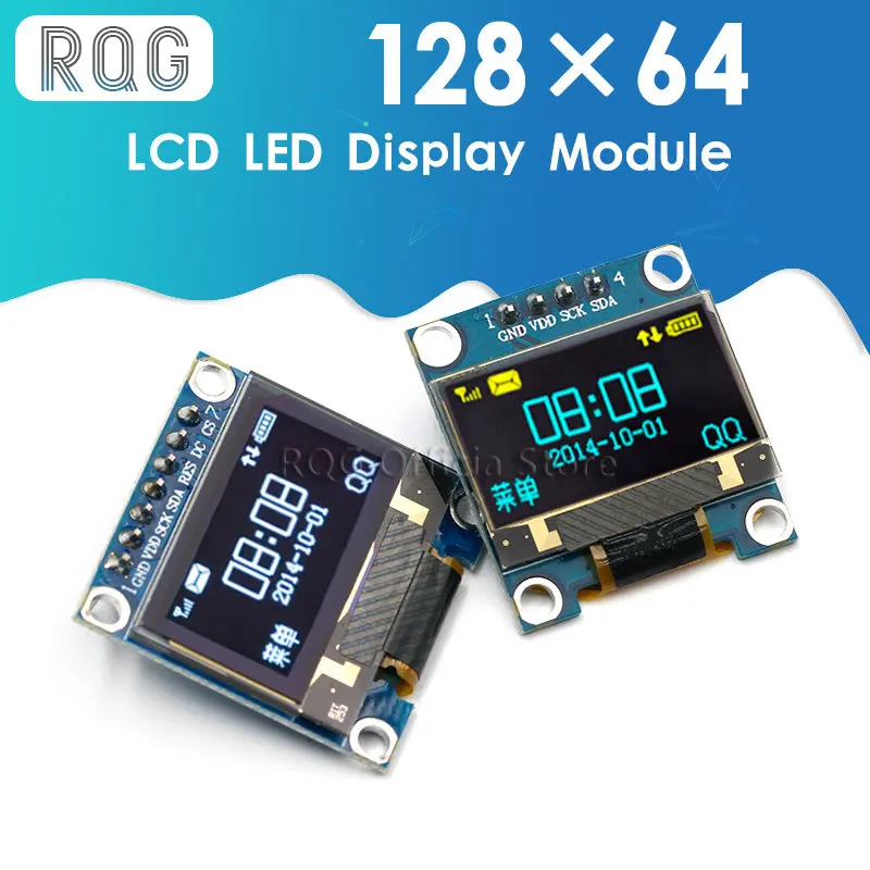 Модуль последовательного желто-синего OLED-дисплея IIC 0,96 дюйма 128X64 I2C SSD1306 12864 плата с ЖК-экраном GND VCC SCL SDA 0,96 дюйма для Arduino
Модуль последовательного желто-синего OLED-дисплея IIC 0,96 дюйма 128X64 I2C SSD1306 12864 плата с ЖК-экраном GND VCC SCL SDA 0,96 дюйма для Arduino
