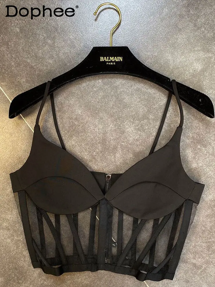 Mesh Vest Online Popular 2023 Summer New V-neck Summer Combo Sexy Perspective Fishbone Waist Woman Sling
Mesh Vest Online Popular 2023 Summer New V-neck Summer Combo Sexy Perspective Fishbone Waist Woman Sling
