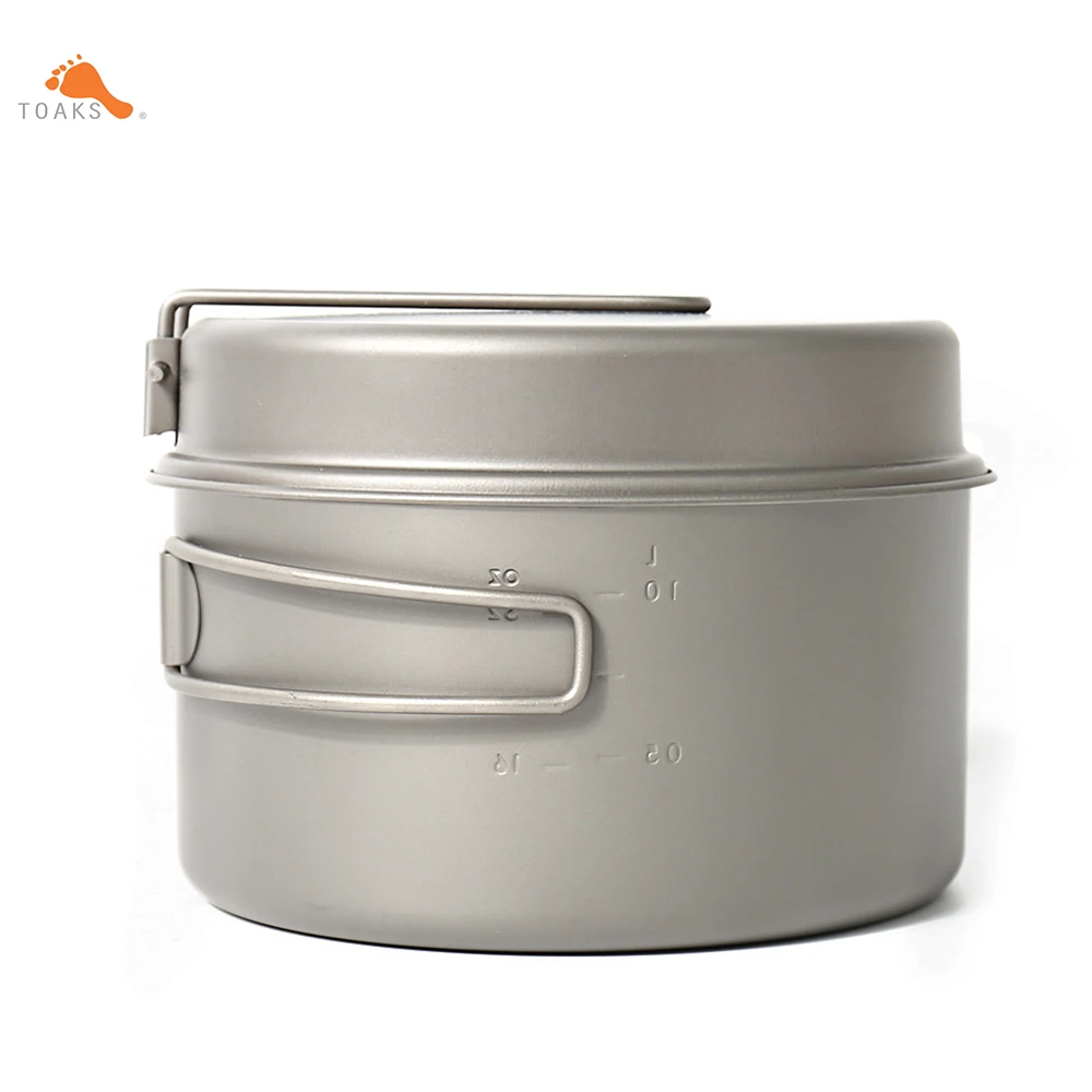 TOAKS CKW-1350 Titanium Outdoor Camping Pan Hiking Cookware Backpacking Cooking Picnic Bowl Pot Set with Folded Handle
TOAKS CKW-1350 Titanium Outdoor Camping Pan Hiking Cookware Backpacking Cooking Picnic Bowl Pot Set with Folded Handle