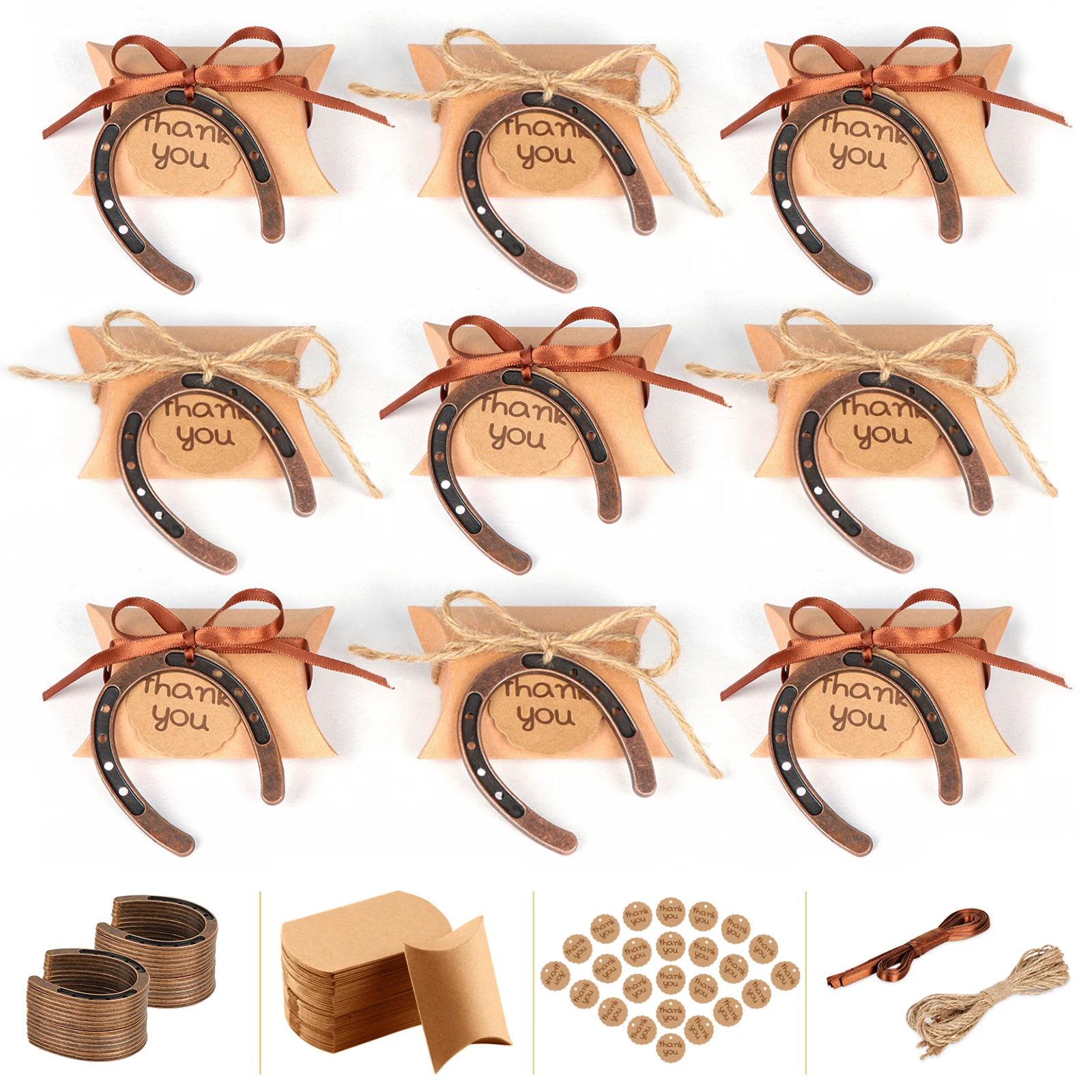 OurWarm 20pcs Wedding Party Decoration Good Lucky Metal Horse Shoe Favor With Candy Boxes Kraft Tags For Western Party Supplies
OurWarm 20pcs Wedding Party Decoration Good Lucky Metal Horse Shoe Favor With Candy Boxes Kraft Tags For Western Party Supplies