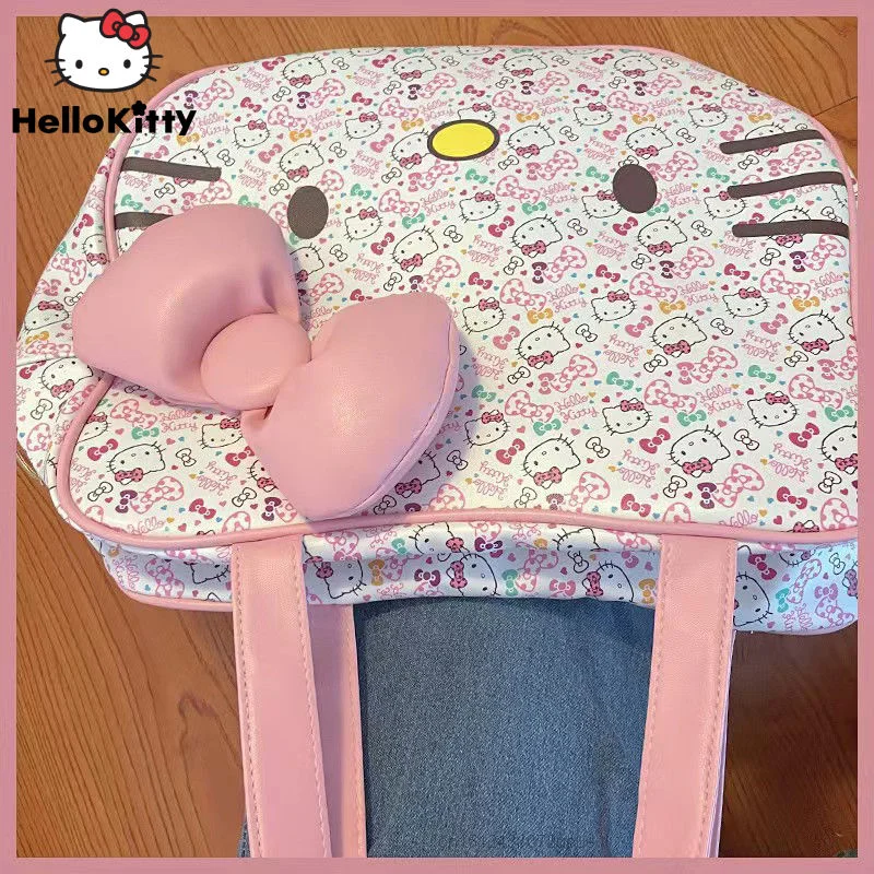 Sanrio Hello Kitty Bow Bag Women Luxury Design Handbags Lager Capacity Travel Tote Bags Shoulder Bag Kawaii Y2k Fashion Handbag
Sanrio Hello Kitty Bow Bag Women Luxury Design Handbags Lager Capacity Travel Tote Bags Shoulder Bag Kawaii Y2k Fashion Handbag