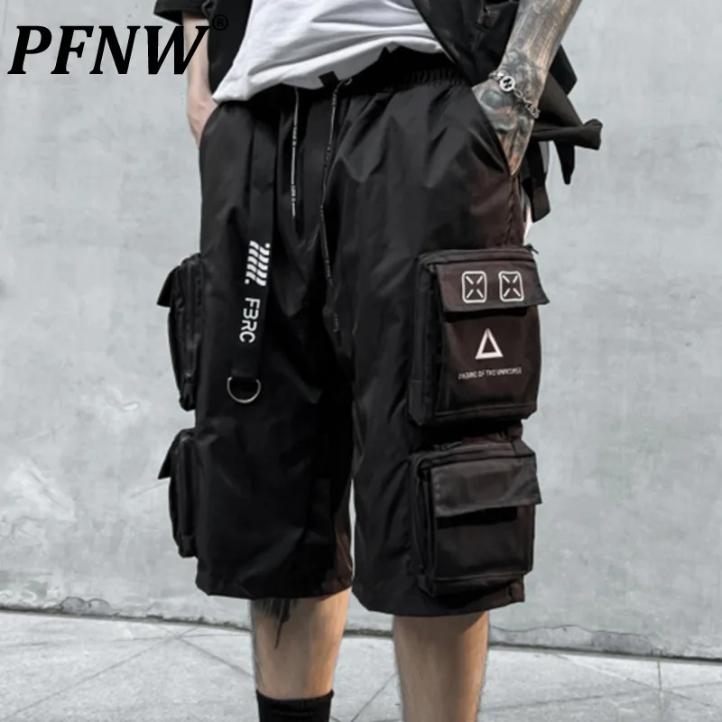 PFNW Summer Men's Functional Letter Drawstring Cargo Shorts Trendy Sports Paratrooper Techwear Chic Knee Length Trousers 12A9865
PFNW Summer Men's Functional Letter Drawstring Cargo Shorts Trendy Sports Paratrooper Techwear Chic Knee Length Trousers 12A9865