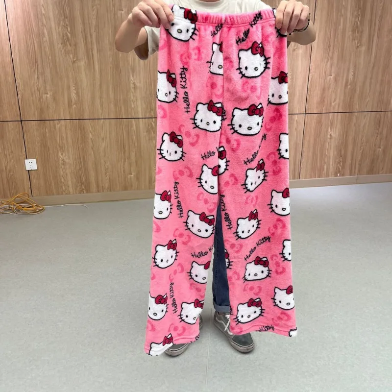 Милые пижамные штаны Hellokitty для девочек, Фланелевые штаны с рисунком аниме для сна, женские теплые шерстяные повседневные брюки, белая Домашняя одежда, подарки
Милые пижамные штаны Hellokitty для девочек, Фланелевые штаны с рисунком аниме для сна, женские теплые шерстяные повседневные брюки, белая Домашняя одежда, подарки