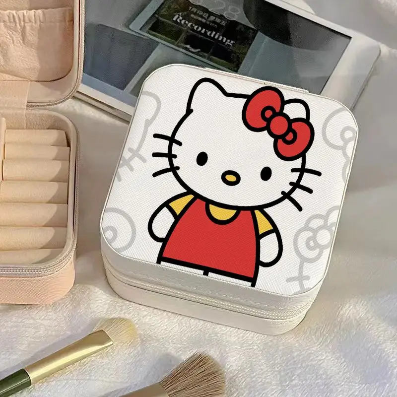 Hello Kitty Anime Kawaii Sanrio Portable Fashion Storage Box Cute My Melody Travel Earrings Jewelry Case Gifts for Girls
Hello Kitty Anime Kawaii Sanrio Portable Fashion Storage Box Cute My Melody Travel Earrings Jewelry Case Gifts for Girls