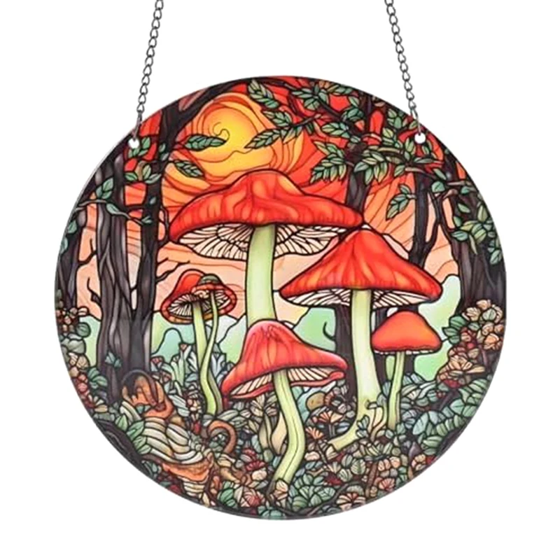 Декор для окон в помещении Suncatchers-витражная акриловая панель в виде грибов с веревкой для украшения дома
Декор для окон в помещении Suncatchers-витражная акриловая панель в виде грибов с веревкой для украшения дома