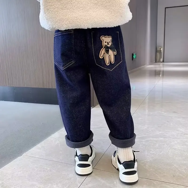 Children Elastic Waist Straight Jeans Solid Casual Girls Boys Spring Autumn Trousers Cute Pants 2022 New
Children Elastic Waist Straight Jeans Solid Casual Girls Boys Spring Autumn Trousers Cute Pants 2022 New
