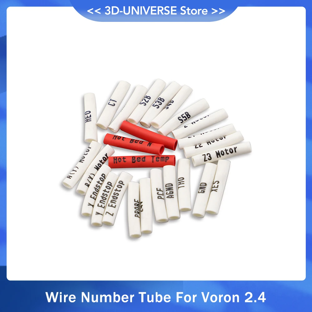 25pcs/set 0.75 Square Wire Number Tube / Cable Identification Ring, Suitable for Voron 2.4 Adapter Plate 3D Printer Parts
25pcs/set 0.75 Square Wire Number Tube / Cable Identification Ring, Suitable for Voron 2.4 Adapter Plate 3D Printer Parts