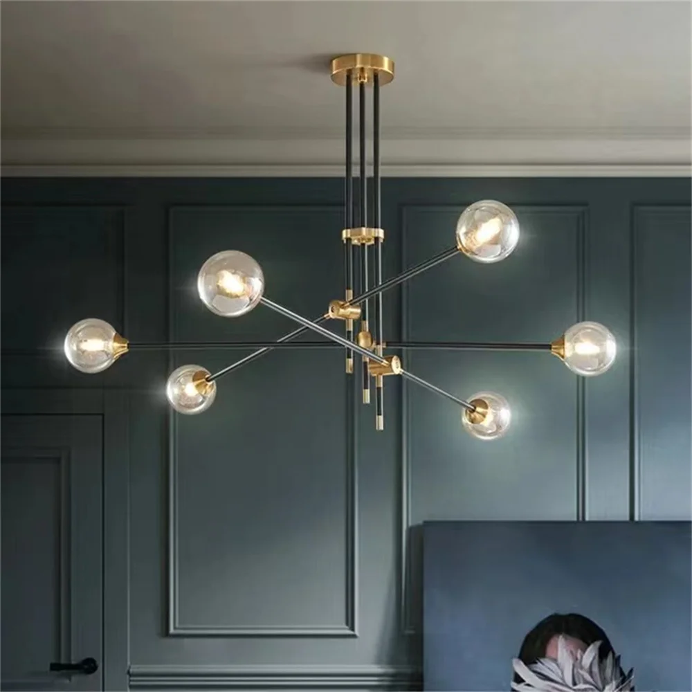 North Magic Bean Chandelier Pendant Lights Post-modern Lamp of Geometric Special-shaped Line Decoration LED Lighting Glass Ball
North Magic Bean Chandelier Pendant Lights Post-modern Lamp of Geometric Special-shaped Line Decoration LED Lighting Glass Ball