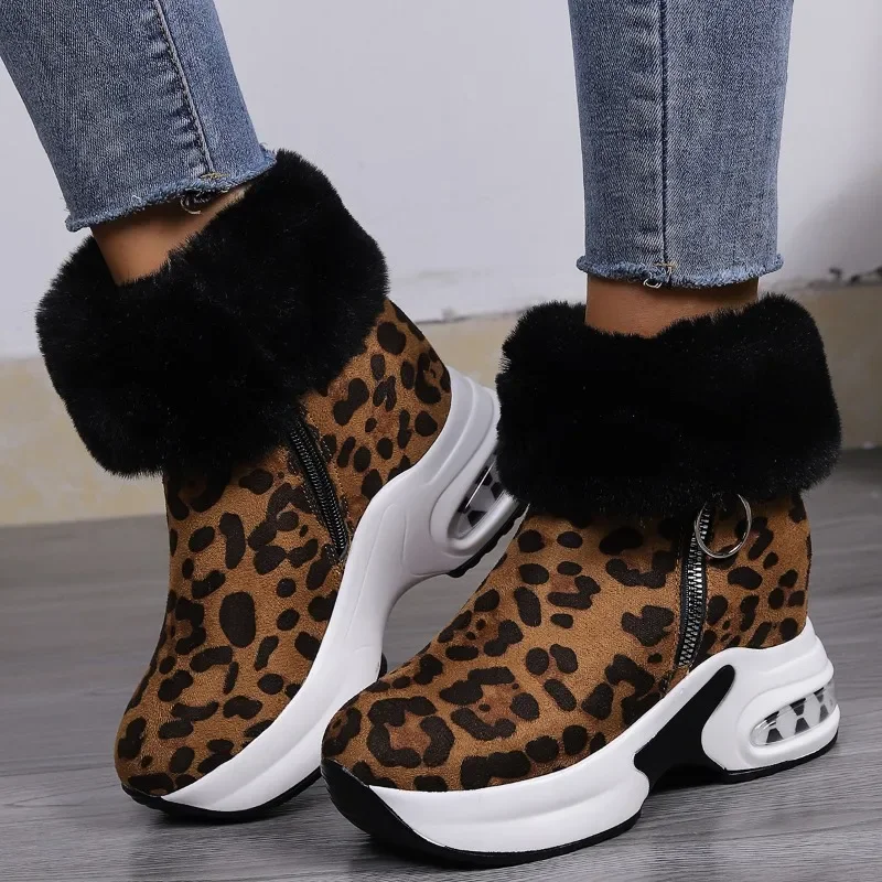 Winter Non-Slip Snow Boots Women Fashion Faux Fur Plush Platform Ankle Boots Woman Air Cushion Warm Cotton Padded Shoes
Winter Non-Slip Snow Boots Women Fashion Faux Fur Plush Platform Ankle Boots Woman Air Cushion Warm Cotton Padded Shoes