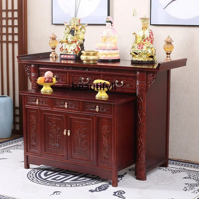 Buddha Niche Altar Buddha Shrine Incense Burner Table Simple Solid Wood Desk Altar Cabinet Buddha Statue Enshrine Sets
Buddha Niche Altar Buddha Shrine Incense Burner Table Simple Solid Wood Desk Altar Cabinet Buddha Statue Enshrine Sets