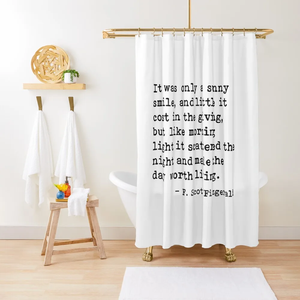 It was only a sunny smile - Fitzgerald quote Shower Curtain Bathroom Shower For Bathroom Waterproof Fabric Shower Curtain
It was only a sunny smile - Fitzgerald quote Shower Curtain Bathroom Shower For Bathroom Waterproof Fabric Shower Curtain