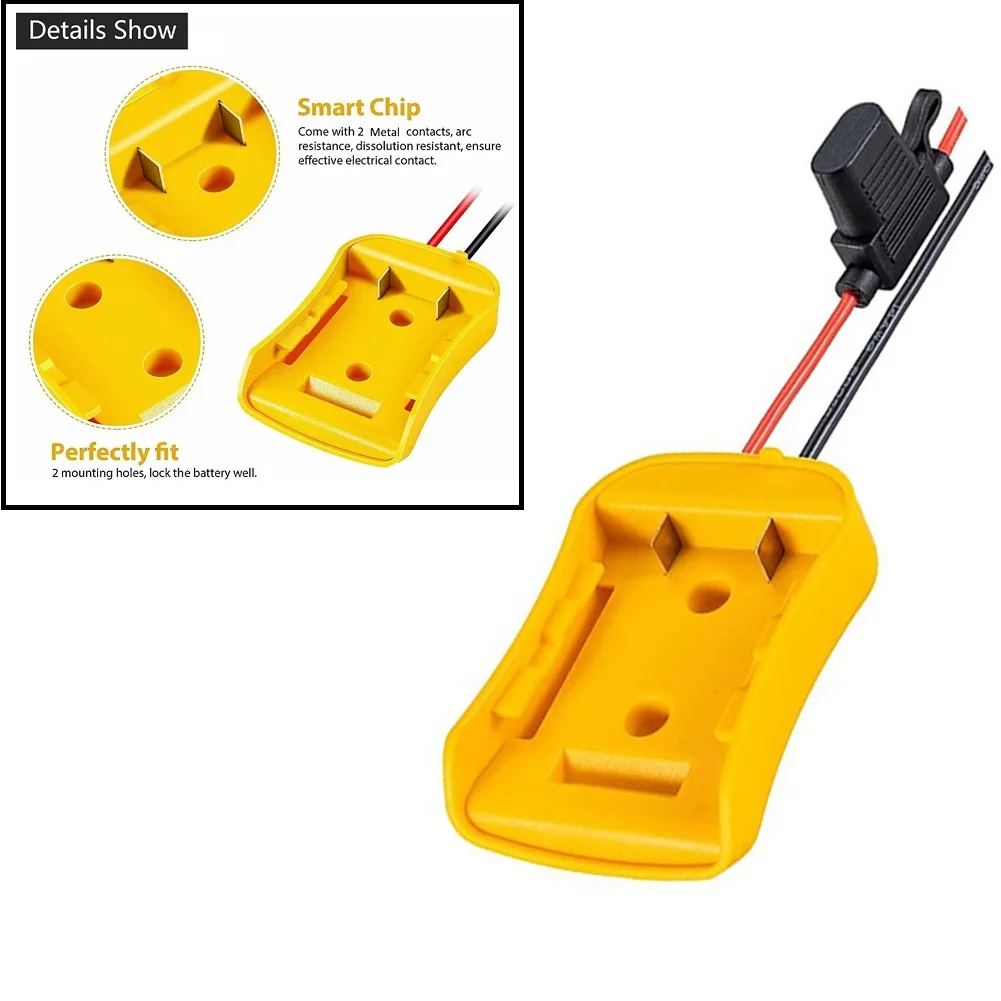 DIY адаптер аккумулятора с предохранителем 12 AWG соединитель для Dewalt 18 В/20 в макс. адаптер аккумулятора с предохранителем для соединителя питания DCB205
DIY адаптер аккумулятора с предохранителем 12 AWG соединитель для Dewalt 18 В/20 в макс. адаптер аккумулятора с предохранителем для соединителя питания DCB205