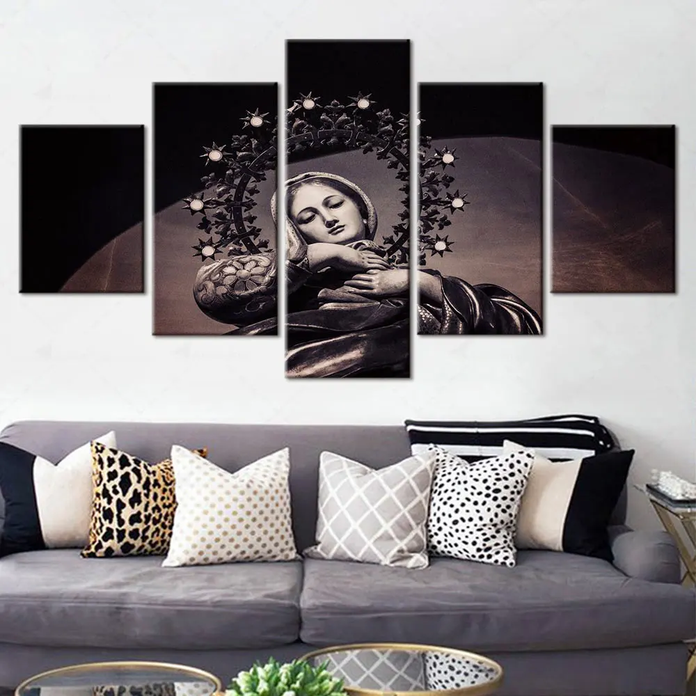 Artsailing Photo Frame HD Queen of Grace Hanging Canvas Catholic Christian Faith Decorative Painting Home Decor For Living Room
Artsailing Photo Frame HD Queen of Grace Hanging Canvas Catholic Christian Faith Decorative Painting Home Decor For Living Room