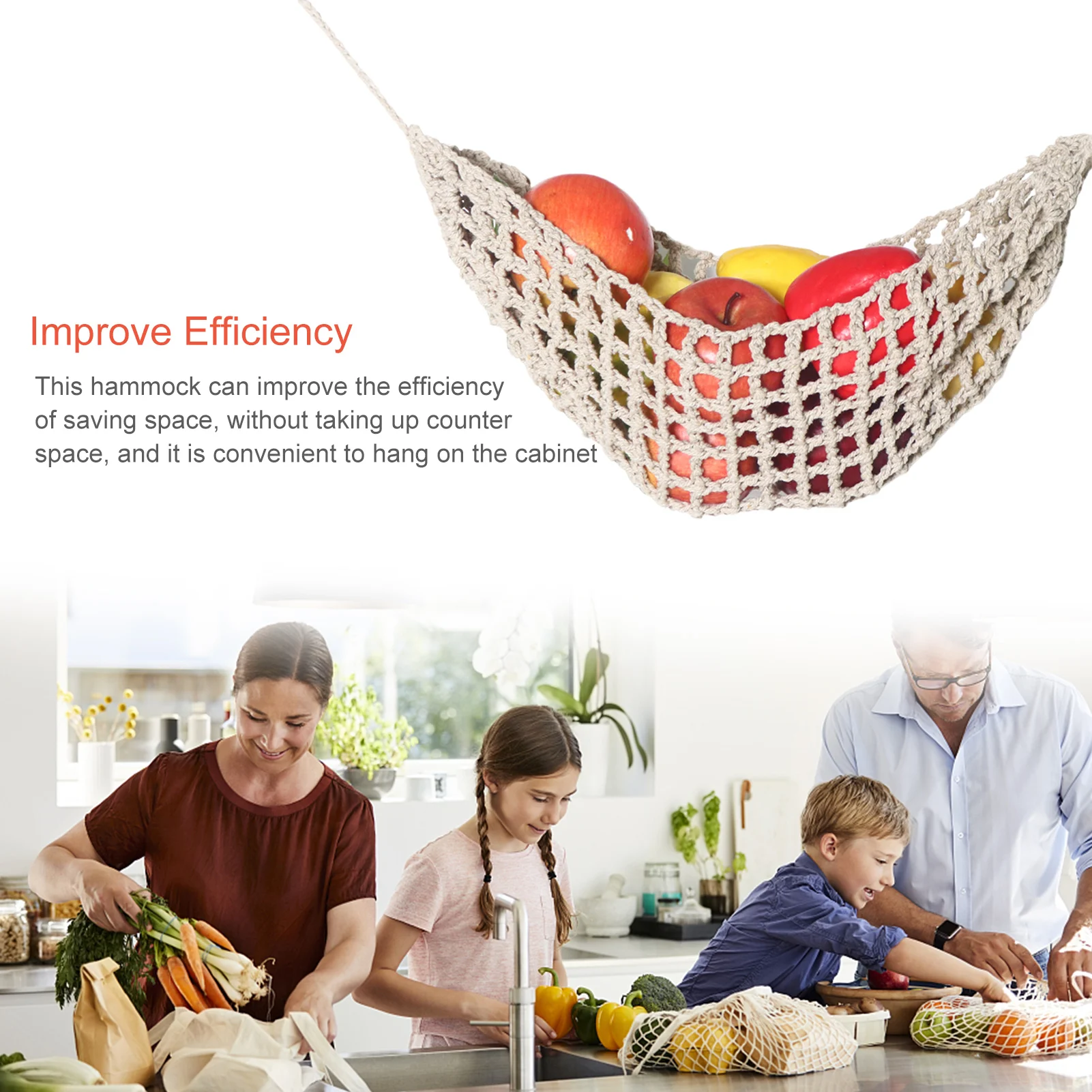 Hand-Woven Macrame Vegetable Hammock Net Under Cabinet Fruit Han ging Basket Kitchen Storage Organizer Ha ng MiniTapestry Decor
Hand-Woven Macrame Vegetable Hammock Net Under Cabinet Fruit Han ging Basket Kitchen Storage Organizer Ha ng MiniTapestry Decor