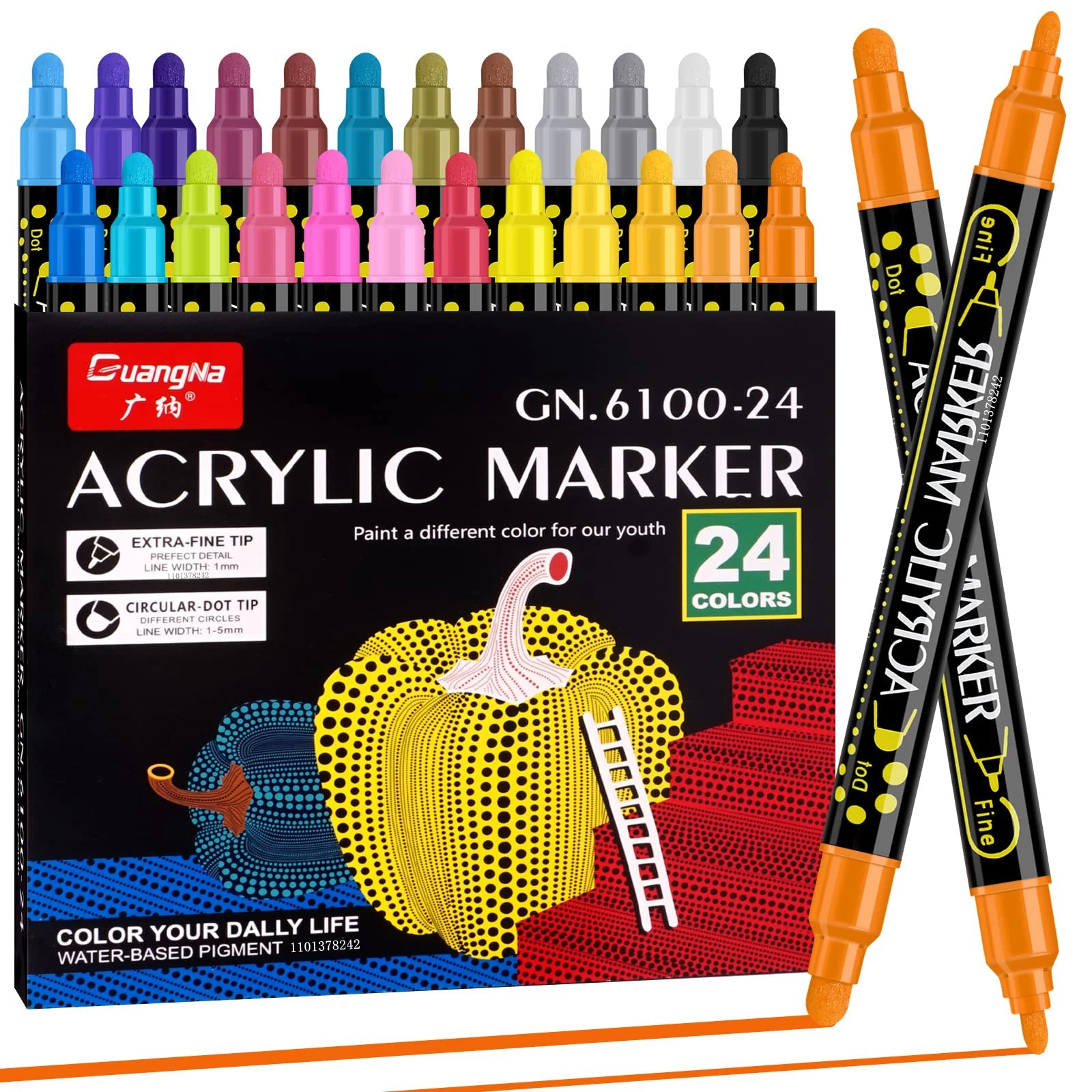 36 Colors Acrylic Pens Brush Round Tip Metallic Marker Paint Pens for Kids Adults Rocks Stone Ceramic Wood Painting Art Supplies
36 Colors Acrylic Pens Brush Round Tip Metallic Marker Paint Pens for Kids Adults Rocks Stone Ceramic Wood Painting Art Supplies