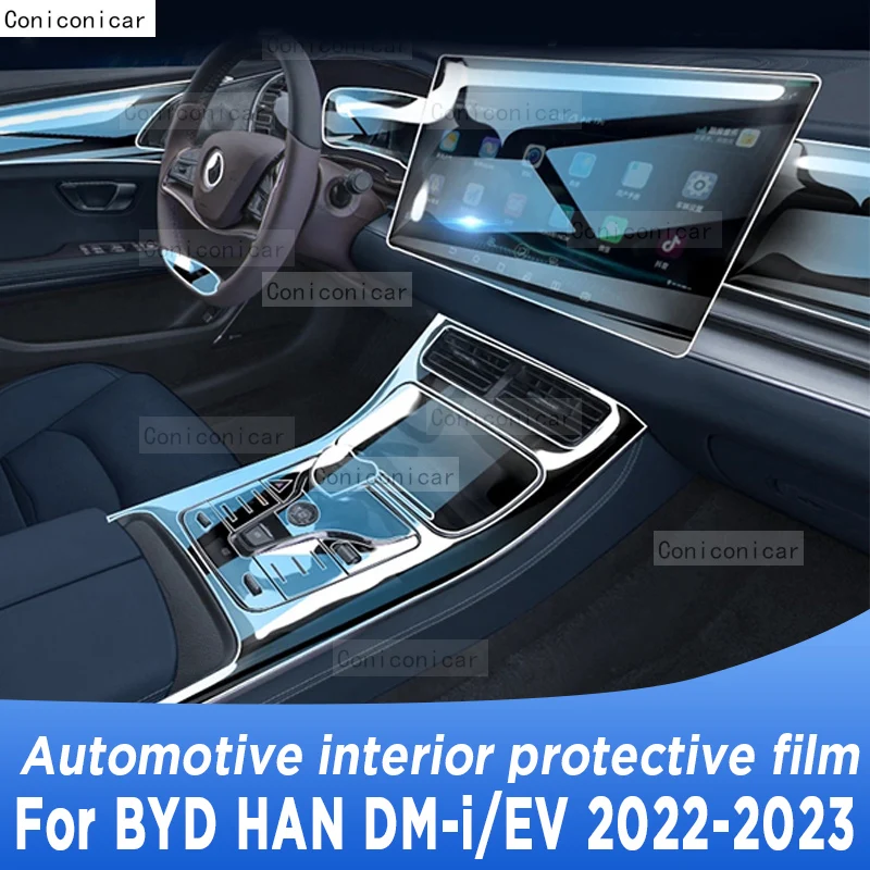 For BYD HAN DM-I/EV 2022-2023 Gearbox Panel Navigation Automotive Interior Screen TPU Protective Film Cover Anti-Scratch Sticker
For BYD HAN DM-I/EV 2022-2023 Gearbox Panel Navigation Automotive Interior Screen TPU Protective Film Cover Anti-Scratch Sticker